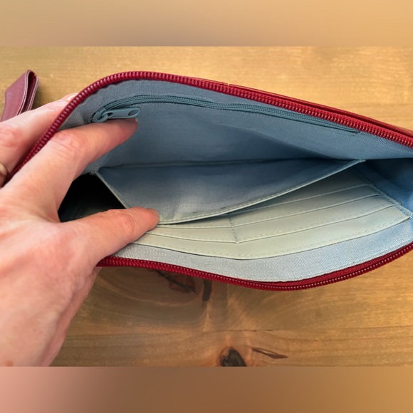 HOBO Brand Red Leather Wristlet - Picture 15 of 16